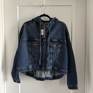 Ruti Dark Wash Hooded Denim Jacket